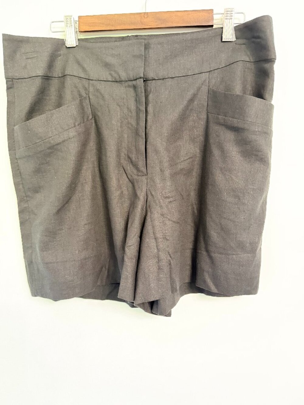 Matty M - Black Linen-Blend Dress Shorts Women’s XL NWT